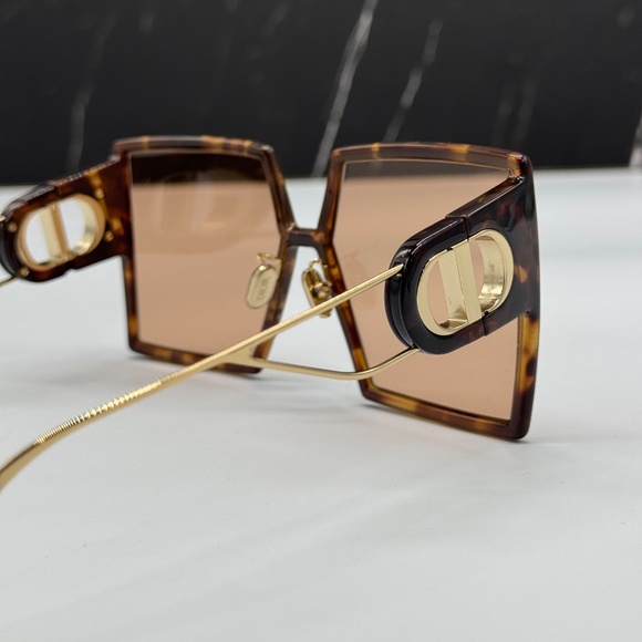 NEW DIOR OVERSIZED HAVANA WOMEN SUNGLASSES DIOR 30MONTAIGNE SU 26L0 EYEWEAR - Picture 7 of 10